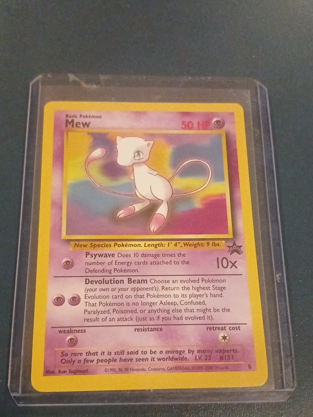 Pokemon Mew Black Star Promo Trading Card